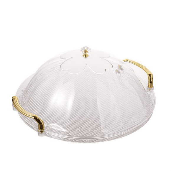 Cake Stand, Round Tray with Lid, Multipurpose Tray with Handle for Tea Breakfast Office Coffee Table Extra Large