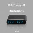 thumbnail image 3 of Adaptador Convertidor Acteck SHIFT PLUS AV420 USB Tipo C a HDMI + VGA Negro AC-934657, 3 of 6