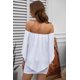 thumbnail image 1 of ABPHQTO Vestido mini poncho blanco a capas para mujer, 1 of 5