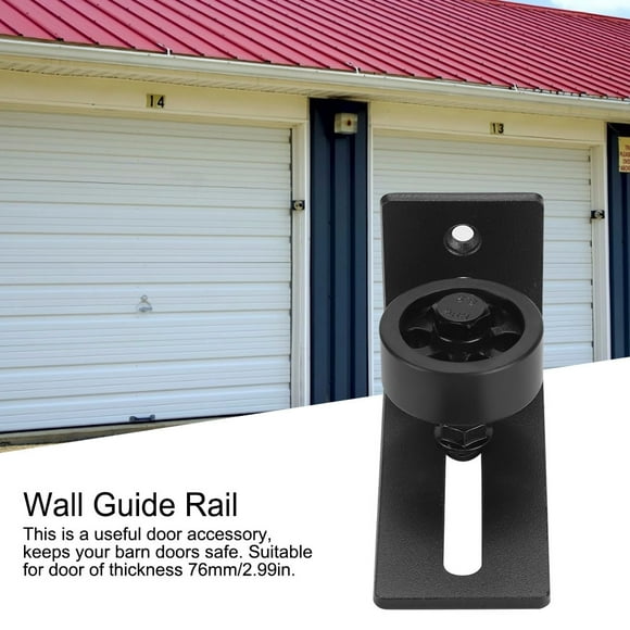 Guide Rail Wall Guide Rail Carbon Steel Black Black Carbon Steel Barn Door Hardware Sliding Bottom Floor Wall Guide Rail
