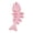 Red, variant on mdesiwst Rubber Bone Dog Toy Fish Bone Shape Dog Chew Toy Teeth Cleaning Toy for Aggressive Chewers Interactive Training Fetch
