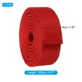 thumbnail image 2 of Unique Bargains Ceintures de Classement Colorées Taekwondo 6 Pieds, Polyester / Coton Hommes Femmes Pro pour Compétition, Rouge 2 Pack, 2 of 5