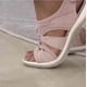 thumbnail image 3 of Sandalias de cuña romana europeas y americanas con punta redonda, sandalias retro de talla grande para playa, sandalias de color sólido para mujer, 3 of 5