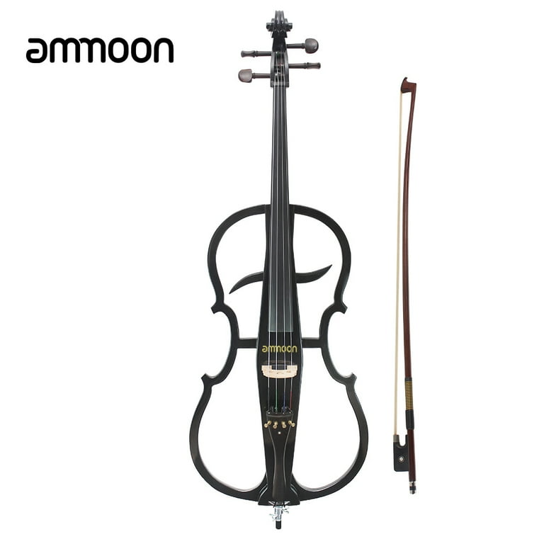 【入手困難】Ammoon 4/4 エレクトリックチェロ サイレントチェロ ammoon 4/4 Solid Wood Electric Cello Violoncello Ebony