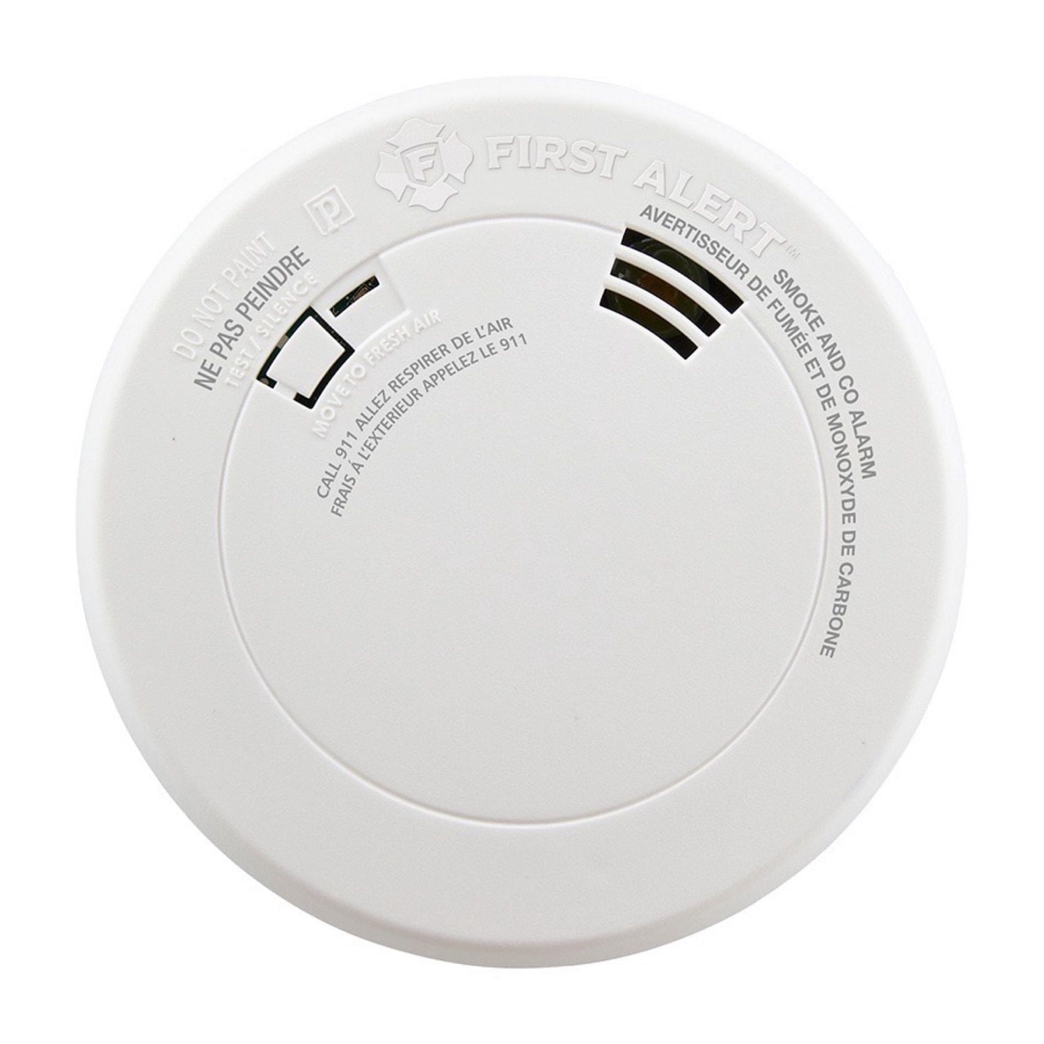 First Alert PRC700VA Battery Powered Slim Smoke & Carbon Monoxide Detector with Voice Location and Photoelectric Sensor