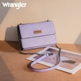 thumbnail image 5 of Wrangler Flap CrossBody Purse for Women Small Shoulder Bag with Chain Strap, Purple, 5 of 7