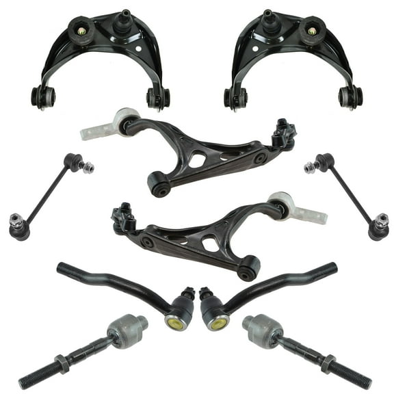 TRQ 10 Piece Steering Suspension Kit Control Arms Tie Rods Sway Bar End Links PSA64824 Fits select: 2009-2013 MAZDA 6