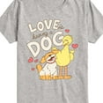 thumbnail image 3 of Sesame Street - Love Is Having A Dog - Toddler and Youth Short Sleeve Graphic T-Shirt, 3 of 5