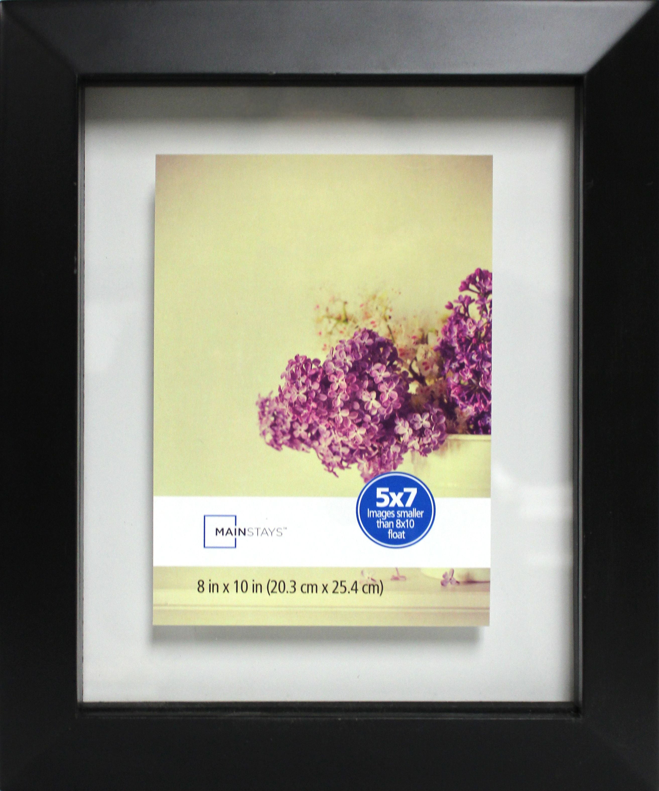 Mainstays Wood Composite Picture Frame, Black