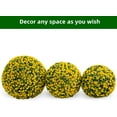 thumbnail image 7 of Rugerasy 2PC 21.6 Inch Topiary Balls,Artificial Topiary Flower Balls for Home Outdoor and Indoor Decor,Yellow, 7 of 7