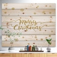 DESIGN ART Designart 'Merry Christmas Handwritten Wish on white and