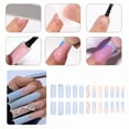 thumbnail image 7 of RAGUPEL 24Pcs Glue on Nails for Women,Crystal Embellished Square Press on Nails,Dimensional Butterfly Fake Nails with Designs,Long Nails for Dating,Party,Taking Pictures,Daily Life,Style3, 7 of 7