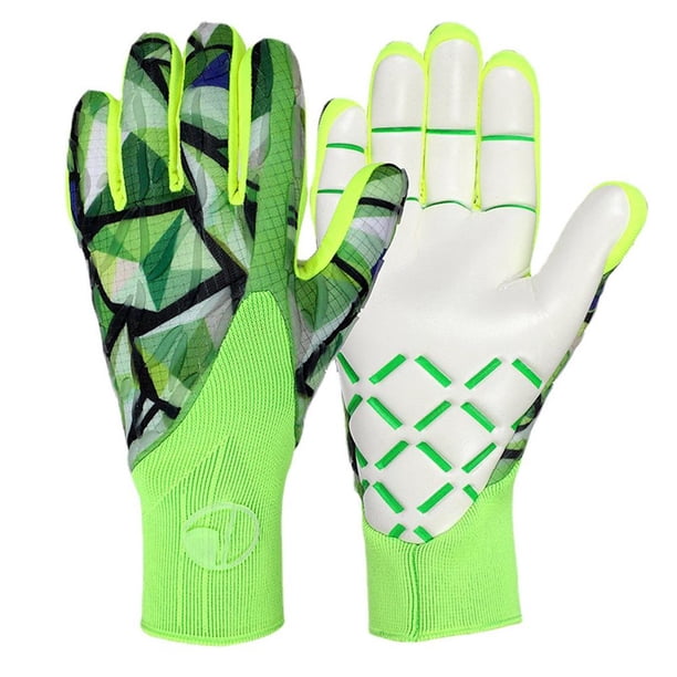 Guantes de portero de fútbol antideslizantes, guantes de portero de látex, guantes de fútbol gruesos, protección profesional, guantes de portero para niños y adultos Fivean unisex