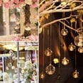 thumbnail image 3 of 12 Pcs Hanging Glass Tealight Holders, 3.15"/8cm Led Light Candleholders Mini Home Decor Planters, Glass Containers, Small Plant Terrarium Globes for Bar Garden Wedding Party Decoration, 3 of 6