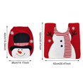 thumbnail image 3 of TIELUTT Christmas Toilet Seat Cover Set 2 Pcs Snowman Soft Bathroom Bathroom Toilet Rug U Shape Bathroom Rugs Memory Foam Non Non Bathroom Rug Long P & I Home Water Absorbing Bath Mats for Bathroom, 3 of 4