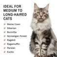 thumbnail image 3 of Eye Envy ProGlide Deshedding and Detangling Comb for Long-Haired Cats | Remove Undercoat, Excess Hair, Tangles & Knots | 6" Dual-Tooth Comb with Rounded Pins, 3 of 9