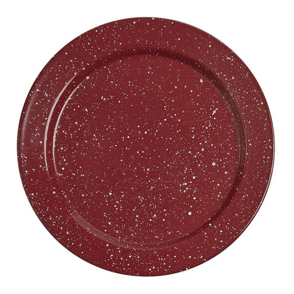 Park Designs Granite Red Enamelware Salad Plate Set of 4
