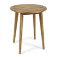 thumbnail image 6 of GDF Studio Ferris Outdoor Acacia Wood Circular Bistro Table, Teak, 6 of 6