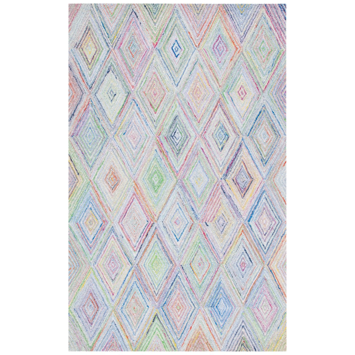 SAFAVIEH Metro Bronte Diamond Area Rug, Blue/Green, 8' x 10'