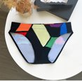 thumbnail image 5 of Aobny Slimming Beach Swimsuits Black Men's Swimwear Bottoms Color Block Briefs Shorts Swimsuit for Men, 5 of 8