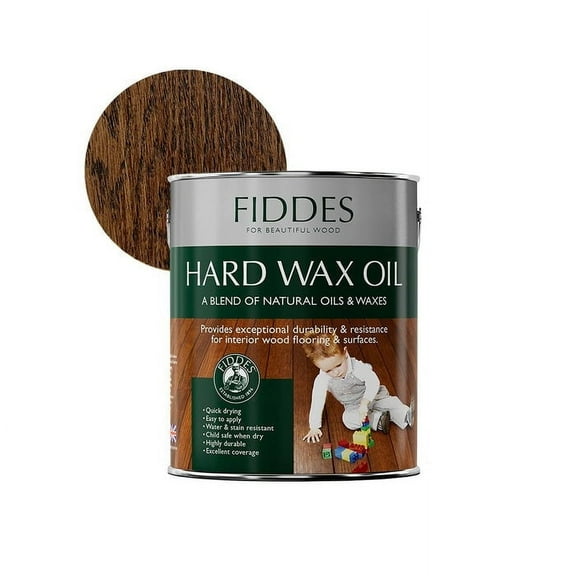 Fiddes Hard Wax Oil - Dark Oak - 2.5L