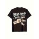 thumbnail image 1 of Camiseta "El mejor papá del mundo": regalo para el Día del Padre y cumpleaños de tu hija o hijo. 100 % algodón, manga corta, corte regular, gráfico de puños y nombres familiares. Lavable a máquina. Ta, 1 of 6