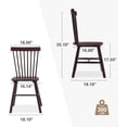 thumbnail image 6 of Dycanpo Dining Chairs Set of 2, Kitchen/Dining Room Wooden Chairs with Mid Century Modern,18'', 6 of 6