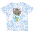 thumbnail image 3 of Inktastic Cute Cat, Little Cat, Kitty, Kitten, Fish Bowl Girls Toddler T-Shirt, 3 of 5