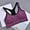 Purple, variant on Women's Front Side Buckle Lace Edge Without Steel Ring Movement Seamless Gathering Adjustment Yoga Sleep Large Bra Super Bra Womens Bra Low Support Sports Bra Cup Sports Bra Bras Strapless Womens