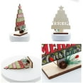 thumbnail image 5 of Christmas Decorations Clearance, Wooden Christmas Tree Letters Painted Desktop Small Christmas Tree Decoration Holiday Decoration Xmas Christmas Table Decor, 5 of 7