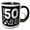 Black/White, variant on 3drose, Im Not 50 Im 49 Ninety Five Plus Tax, 11oz Magic Transforming Mug