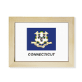 thumbnail image 1 of Contour American State Flag Connecticut Desktop Photo Frame Picture Art Decoration Painting 6x8 inch, 1 of 3