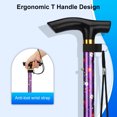 thumbnail image 5 of SupreGear Adjustable Folding Cane with T-Handle and Wrist Strap for Seniors and Adults, 5 of 7
