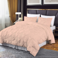 thumbnail image 2 of EASYCOT 800 TC Soft 100% Egyptian Cotton 1 Pieces Pinch Pleated Duvet Cover Peach , Oversized Queen (100x100), 2 of 6
