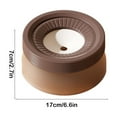 thumbnail image 2 of Tvtnvo No Spill Dog Water Bowl Anti Wet Mouth Floating Dispenser with Flow Control Large Capacity Detachable Washable Non Slip Base for Dogs and Pets Travel Friendly Brown 6.7in, 2 of 5
