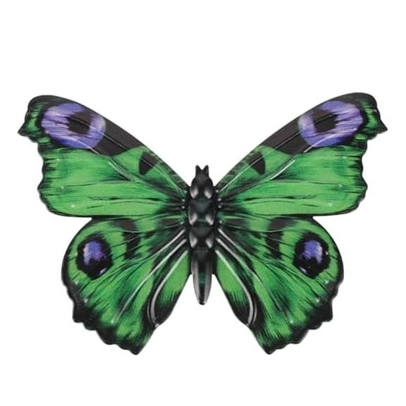 Outdoor Wall Decor Butterfly Decoration Metal for Fence Home Decorations Green