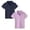 2Purple 1PCS & Navy 1PCS, variant on lnmuld 2 Pack Girls Solid Color Athletic Polo Shirt Breathable Workout Top Comfortable Casual Tee for Kids Play Sports Size:13-14 Years