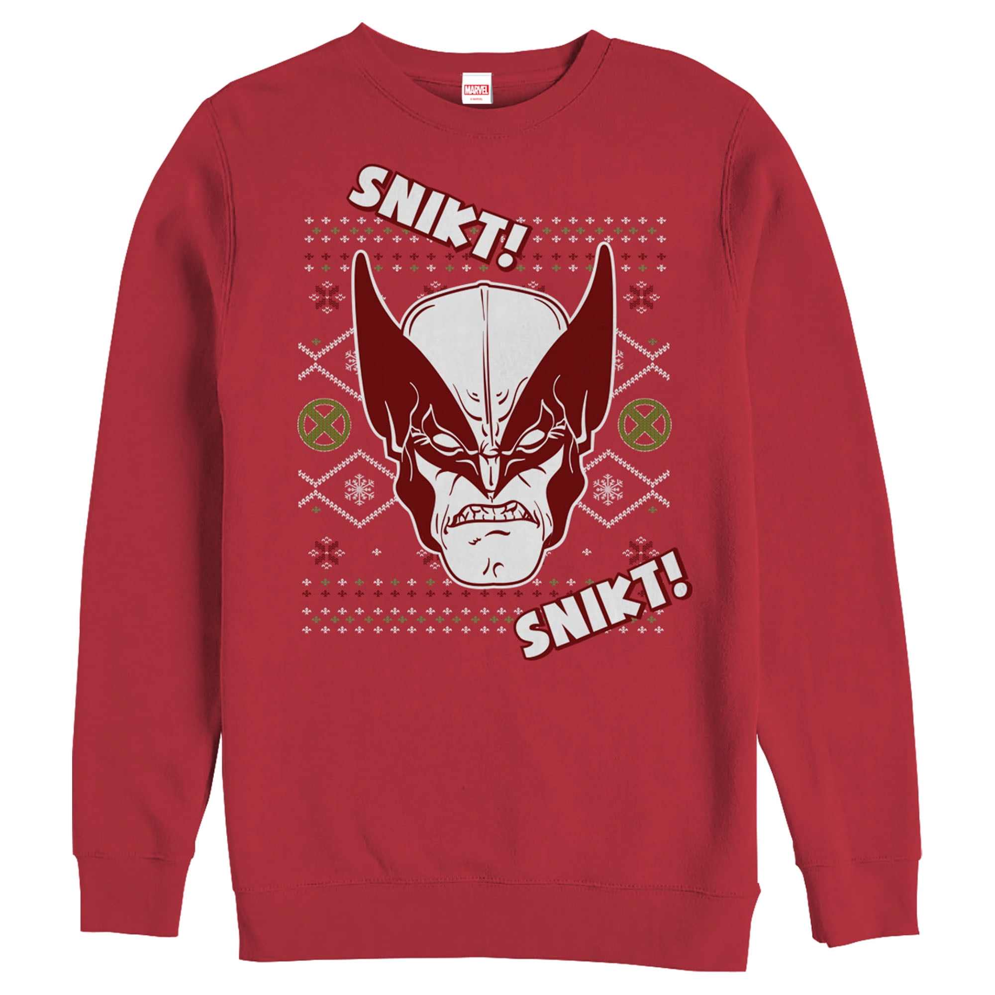 Marvel Marvel Men's XMen Wolverine Ugly Christmas Sweater Snikt Sweatshirt