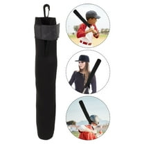 RUNROTOO 1Pack Rubber Cylindrical Baseball Bat Sleeve for Protective Cover 17.3x3.9x0.3in