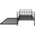 thumbnail image 3 of PAPROOS Metal Daybed with Trundle, Heavy Duty Steel Slat Support Sofa Bed Frame, Steel Daybed for Bedroom Guest Room, Black, 3 of 7