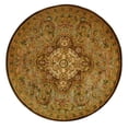 thumbnail image 3 of SAFAVIEH Classic Kirsteen Oriental Wool Area Rug, Beige/Olive, 8' x 8' Round, 3 of 13