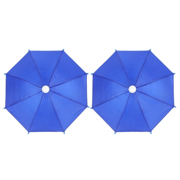 CIMAXIC 2Pcs Motorcycle Phone Holder Umbrella Silver Matte Rubber for Bike Riding