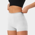 thumbnail image 4 of CHOII Cotton Boy Shorts Underwear For Women Stretch Boyshorts Panties Boxer briefs Leggings for Ladies Seamless High Waist Full Coverage Shaping & Control Underpants for Girl ,White/XL, 4 of 8