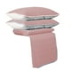 thumbnail image 2 of Fiudx Liquidación de ofertas flash Cubrecolchón de emulsión natural Capa de espuma de emulsión Comodidad transpirable Soporte receptivo Juego de sábanas de tres piezas más dos fundas de almohada, 2 of 7