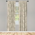 thumbnail image 3 of Ambesonne Bicycle Curtains, Retro Fun Ride Pattern, Pair of 28"x63", Multicolor, 3 of 5