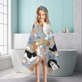 thumbnail image 6 of Cavalier King Charles Spaniel Dog and Flower Hooded Bath Towel，50"x30" for Ages 3 To 12 Kids, Quick Dry Lightweight Soft Microfiber Hood Beach Towel Cover Up for Kids, 6 of 7