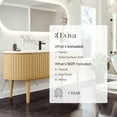 thumbnail image 7 of Eviva Haven 64"W x 22"D Oak Freestanding Bathroom Vanity with White Solid Surface Integrated Sink Top, 7 of 7