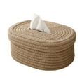 thumbnail image 3 of cotton rope woven tissue box storage box desktop storage box pumping paper box, 3 of 9