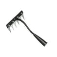 thumbnail image 3 of Heavy Duty Steel Garden Rake - 6-Tooth Detachable Weeder & Cultivator Tool for Lawn, Yard, Flower Beds | Ergonomic Handle | All-Soil Metal Rake (Size as Pictured), 3 of 4