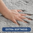 thumbnail image 3 of Tupukom Non Slip Shaggy Bathroom Rugs Extra Thick Soft Bath Mats Plush Microfiber Absorbent Water for Tub Shower Machine Washable, 16'' x 24'' - Khaki, 3 of 9
